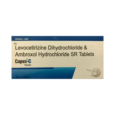 capex-c tablet sr Allopathy (Levocetirizine (5mg)) - Uses in Hindi, Side Effects, Substitutes & Price in India