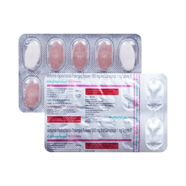 carbophage g 1 forte tablet pr Allopathy (Glimepiride (1mg)) - Uses in Hindi, Side Effects, Substitutes & Price in India