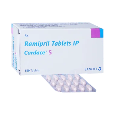cardace 5 tablet Allopathy (Ramipril (5mg)) - Uses in Hindi, Side Effects, Substitutes & Price in India