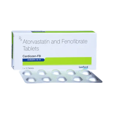 cardiozen fb tablet Allopathy (Atorvastatin (10mg)) - Uses in Hindi, Side Effects, Substitutes & Price in India