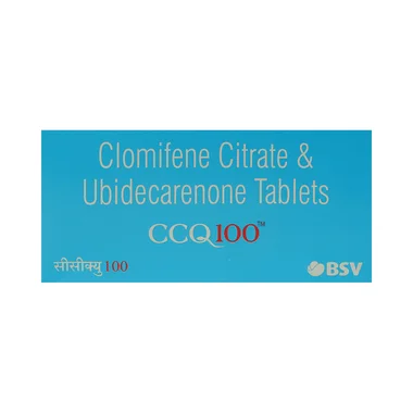 ccq 100 tablet Allopathy (Clomiphene (100mg)) - Uses in Hindi, Side Effects, Substitutes & Price in India