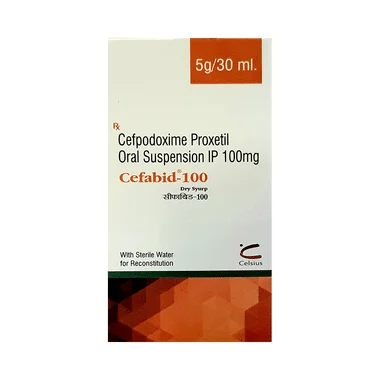 cefabid 100 dry syrup - Cefpodoxime Proxetil (100mg/5ml) medicine
