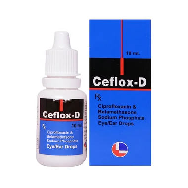 ceflox-d eye/ear drops Allopathy (Ciprofloxacin (0.3%)) - Uses in Hindi, Side Effects, Substitutes & Price in India