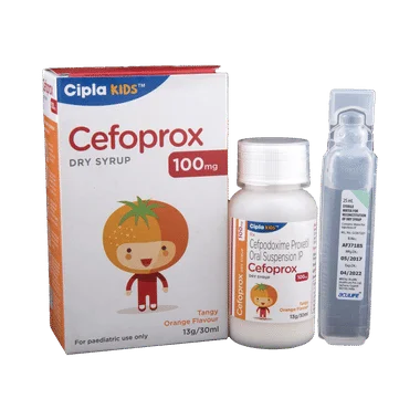 cefoprox 100mg dry syrup Allopathy (Cefpodoxime Proxetil (100mg/5ml)) - Uses in Hindi, Side Effects, Substitutes & Price in India