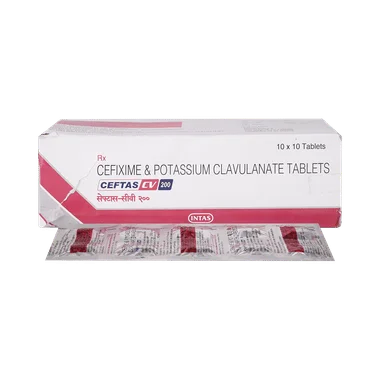 ceftas cv 200 mg/125 mg tablet Allopathy (Cefixime (200mg)) - Uses in Hindi, Side Effects, Substitutes & Price in India