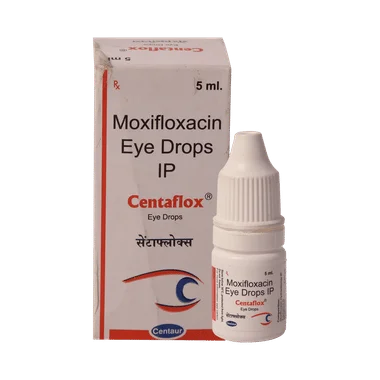 centaflox eye drop Allopathy (Moxifloxacin (0.5% w/v)) - Uses in Hindi, Side Effects, Substitutes & Price in India