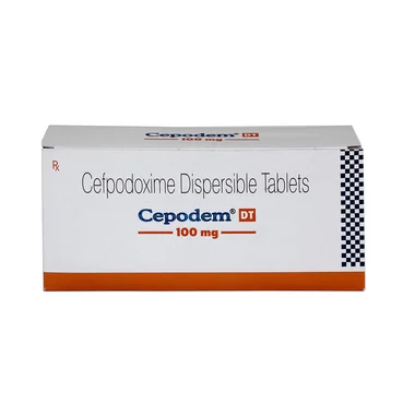 cepodem dt 100mg tablet Allopathy (Cefpodoxime Proxetil (100mg)) - Uses in Hindi, Side Effects, Substitutes & Price in India
