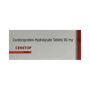 ceretop 90mg tablet allopathy (Cerebroprotein Hydrolysate (90mg)) - Uses in Hindi, Side Effects, Substitutes & Price in India