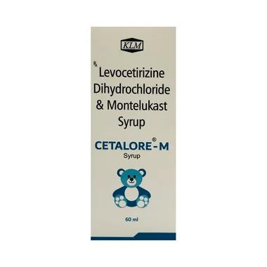 cetalore-m syrup delicious mixed fruit Allopathy (Levocetirizine (2.5mg/5ml)) - Uses in Hindi, Side Effects, Substitutes & Price in India