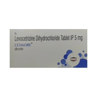 cetalore tablet allopathy (Levocetirizine (5mg)) - Uses in Hindi, Side Effects, Substitutes & Price in India