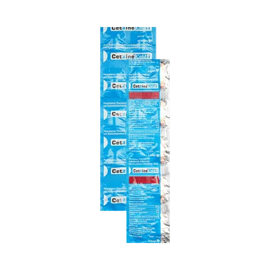 cetzine cold tablet Allopathy (Caffeine (30mg)) - Uses in Hindi, Side Effects, Substitutes & Price in India