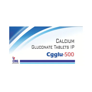 cgglu 500 tablet Allopathy (Calcium Gluconate (500mg)) - Uses in Hindi, Side Effects, Substitutes & Price in India