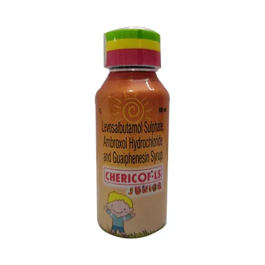 chericof-ls junior syrup Allopathy (Ambroxol (15mg/5ml)) - Uses in Hindi, Side Effects, Substitutes & Price in India