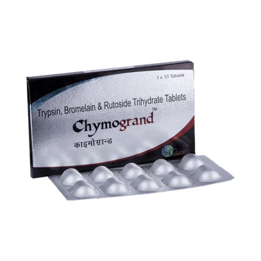 chymogrand tablet Allopathy (Bromelain (180mg)) - Uses in Hindi, Side Effects, Substitutes & Price in India