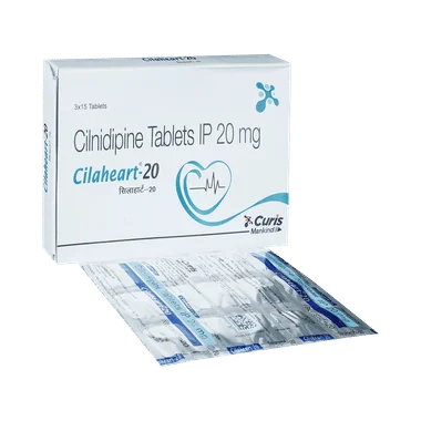 cilaheart 20 tablet Allopathy (Cilnidipine (20mg)) - Uses in Hindi, Side Effects, Substitutes & Price in India