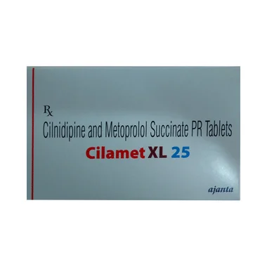 cilamet xl 25 tablet Allopathy (Cilnidipine (10mg)) - Uses in Hindi, Side Effects, Substitutes & Price in India