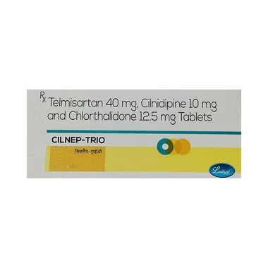 cilnep-trio tablet Allopathy (Telmisartan (40mg)) - Uses in Hindi, Side Effects, Substitutes & Price in India