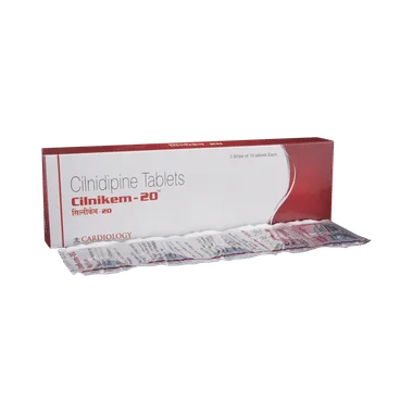 cilnikem 20 tablet Allopathy (Cilnidipine (20mg)) - Uses in Hindi, Side Effects, Substitutes & Price in India