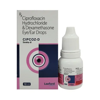 cipcoz-d eye/ear drops Allopathy (Ciprofloxacin (0.3% w/v)) - Uses in Hindi, Side Effects, Substitutes & Price in India