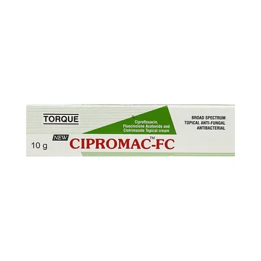 cipromac fc ointment Allopathy (Fluocinolone acetonide (0.01% w/w)) - Uses in Hindi, Side Effects, Substitutes & Price in India