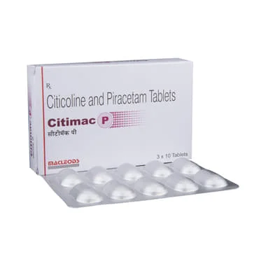 citimac p tablet Allopathy (Citicoline (500mg)) - Uses in Hindi, Side Effects, Substitutes & Price in India