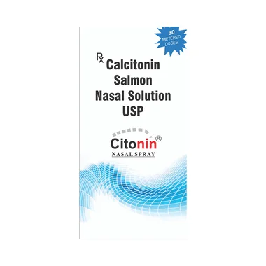 citonin nasal spray Allopathy (Calcitonin (Salmon) (200IU)) - Uses in Hindi, Side Effects, Substitutes & Price in India