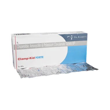 clamp-kid forte tablet Allopathy (Amoxycillin (400mg)) - Uses in Hindi, Side Effects, Substitutes & Price in India