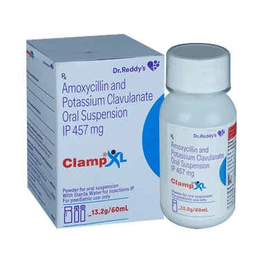 clamp xl oral suspension Allopathy (Amoxycillin (400mg/5ml)) - Uses in Hindi, Side Effects, Substitutes & Price in India