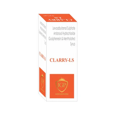 clarry ls syrup Allopathy (Levosalbutamol (1mg)) - Uses in Hindi, Side Effects, Substitutes & Price in India