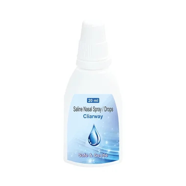 cliarway nasal drops Allopathy (Sodium Chloride (0.65% w/v)) - Uses in Hindi, Side Effects, Substitutes & Price in India