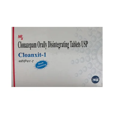 cloanxit 1 tablet dt Allopathy (Clonazepam (1mg)) - Uses in Hindi, Side Effects, Substitutes & Price in India