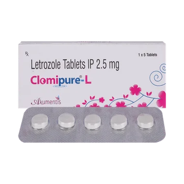clomipure-l tablet Allopathy (Letrozole (2.5mg)) - Uses in Hindi, Side Effects, Substitutes & Price in India