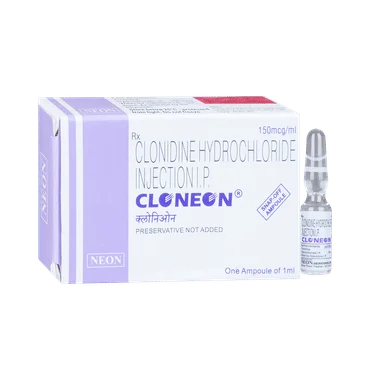 cloneon injection Allopathy (Clonidine (150mcg)) - Uses in Hindi, Side Effects, Substitutes & Price in India