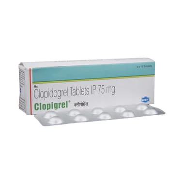 clopigrel tablet Allopathy (Clopidogrel (75mg)) - Uses in Hindi, Side Effects, Substitutes & Price in India