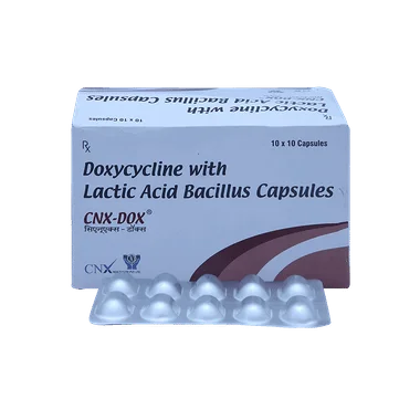 cnx dox 100mg capsule Allopathy (Doxycycline (100mg)) - Uses in Hindi, Side Effects, Substitutes & Price in India