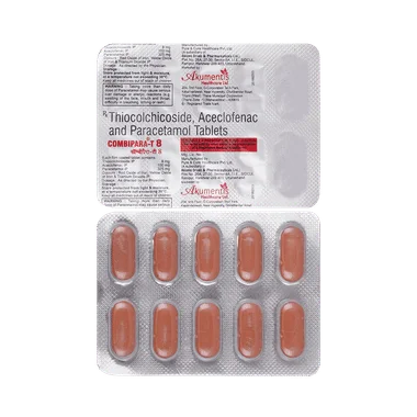 combipara-t8 tablet Allopathy (Thiocolchicoside (8mg)) - Uses in Hindi, Side Effects, Substitutes & Price in India