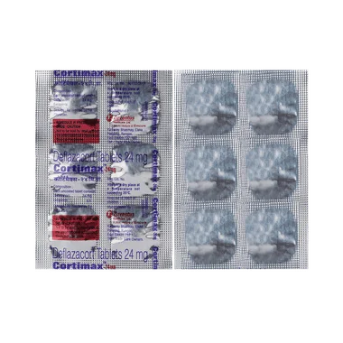 cortimax 24mg tablet Allopathy (Deflazacort (24mg)) - Uses in Hindi, Side Effects, Substitutes & Price in India