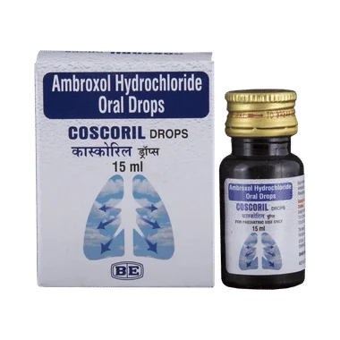 coscoril oral drops Allopathy (Ambroxol (7.5mg)) - Uses in Hindi, Side Effects, Substitutes & Price in India
