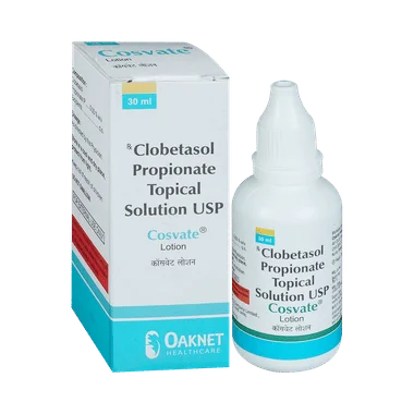 cosvate lotion Allopathy (Clobetasol (0.05% w/v)) - Uses in Hindi, Side Effects, Substitutes & Price in India