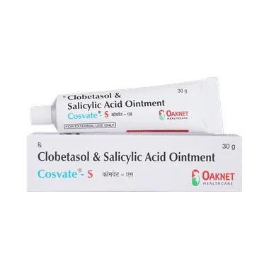 cosvate-s ointment Allopathy (Clobetasol (0.05% w/w)) - Uses in Hindi, Side Effects, Substitutes & Price in India