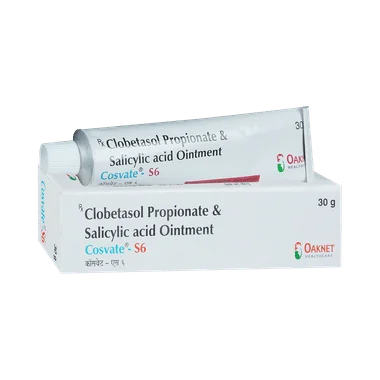 cosvate s6 ointment Allopathy (Clobetasol (0.05% w/w)) - Uses in Hindi, Side Effects, Substitutes & Price in India