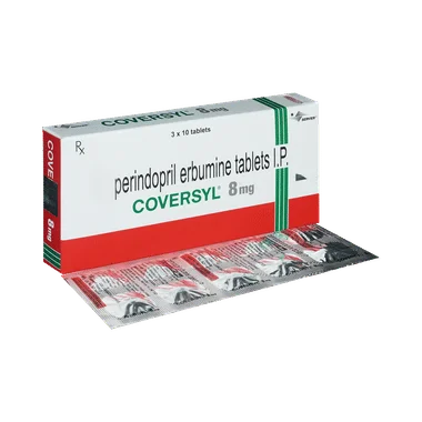 coversyl 8mg tablet Allopathy (Perindopril erbumine (8mg)) - Uses in Hindi, Side Effects, Substitutes & Price in India