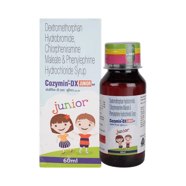 cozymin-dx junior syrup Allopathy (Chlorpheniramine Maleate (2mg/5ml)) - Uses in Hindi, Side Effects, Substitutes & Price in India