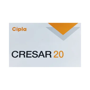 cresar 20 tablet allopathy (Telmisartan (20mg)) - Uses in Hindi, Side Effects, Substitutes & Price in India