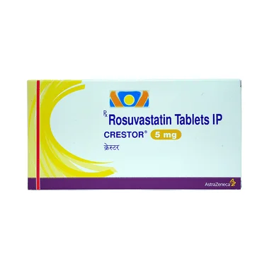 crestor 5mg tablet Allopathy (Rosuvastatin (5mg)) - Uses in Hindi, Side Effects, Substitutes & Price in India