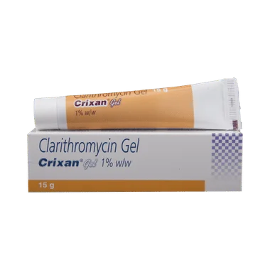 crixan gel - Clarithromycin (1% w/w) medicine
