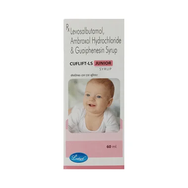 cuflift-ls junior syrup Allopathy (Levosalbutamol (0.5mg)) - Uses in Hindi, Side Effects, Substitutes & Price in India