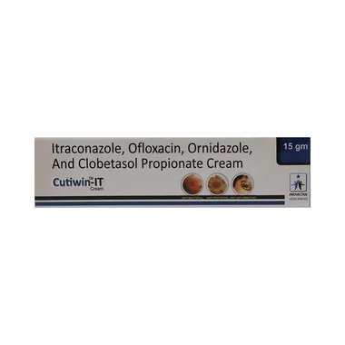 cutiwin-it cream - Ofloxacin (0.75% w/w) + Ornidazole (2% w/w) medicine
