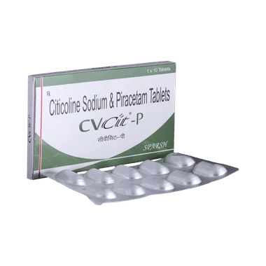 cvcit-p tablet Allopathy (Citicoline (500mg)) - Uses in Hindi, Side Effects, Substitutes & Price in India