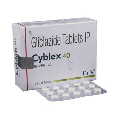 cyblex 40 tablet Allopathy (Gliclazide (40mg)) - Uses in Hindi, Side Effects, Substitutes & Price in India